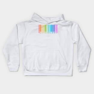 Love is Love - LGBT Pride t-shirt rainbow barcode Kids Hoodie